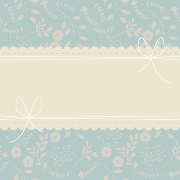 Beautiful lace frame with detail flowers and leaves - Vector, afbeelding