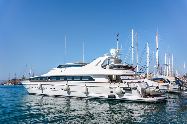 Luxury Yacht docked at Bodrum port - Photo, Image