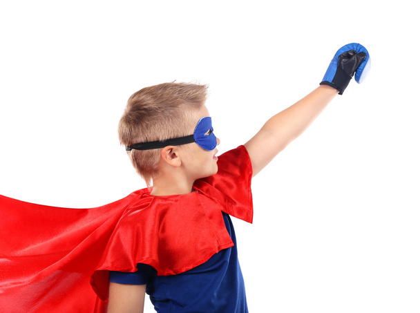 Superhero kid on  background - Foto, immagini