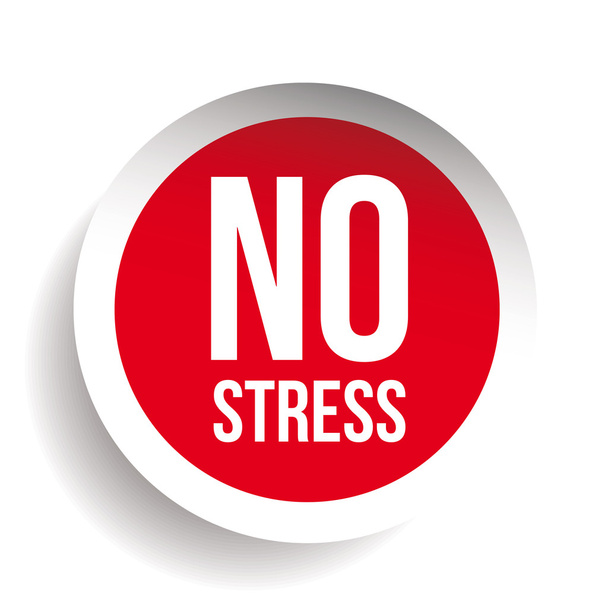 Nenhum vetor de botão de etiqueta de estresse
 - Vetor, Imagem