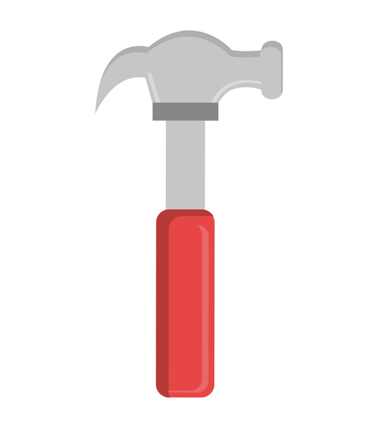 hammer construction tool device icon - Vector, Image