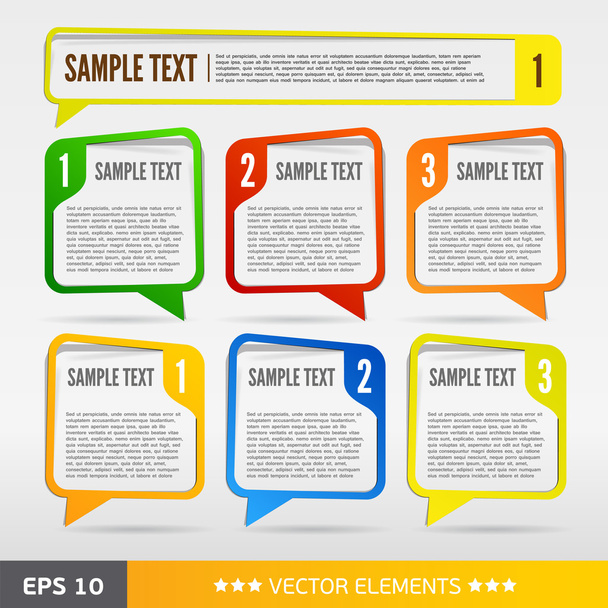 Color text sale bubbles. Vector text tags - Vector, afbeelding