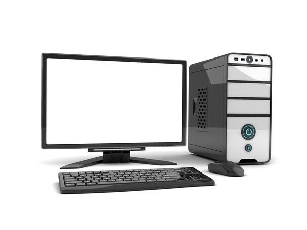 Vista frontal del ordenador
 - Foto, imagen