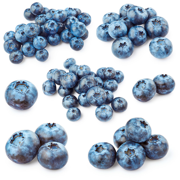 Blueberries isolated on white - Photo, Image