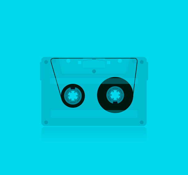 Classic transparent MC Cassette - Vector, Image