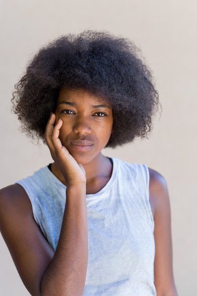 young afro woman - Fotó, kép