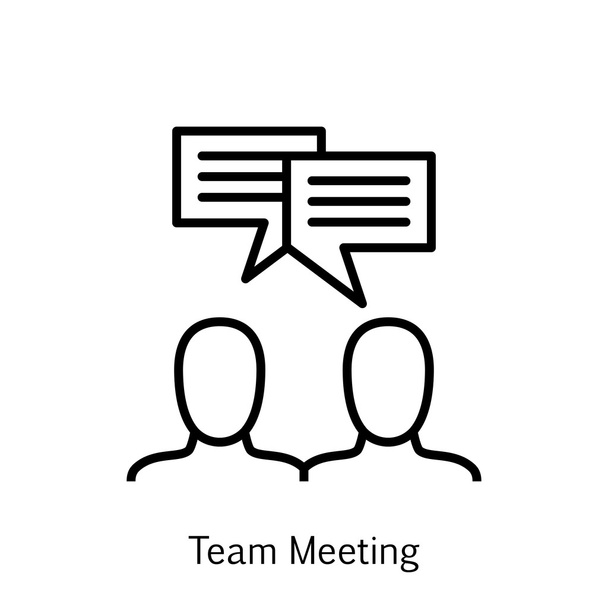 Illustration vectorielle de l'icône de gestion de projet sur le remue-méninges, réunion d'équipe et discussion dans un style plat à la mode. Icône isolée de gestion de projet pour la conception Web, mobile et infographique, Eps10
. - Vecteur, image