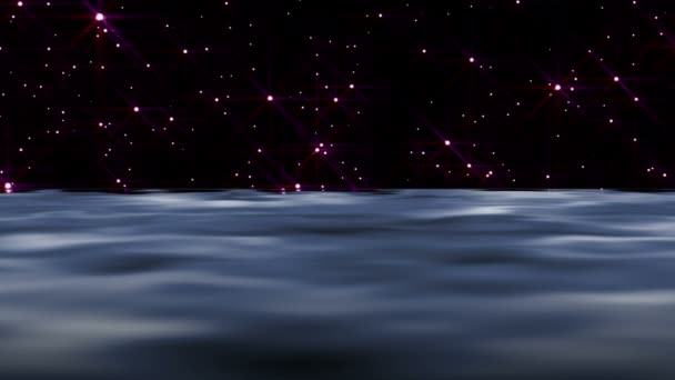 abstrakter Ozean in der Nacht - Filmmaterial, Video
