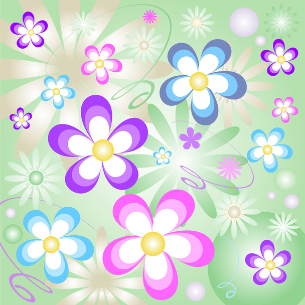 Abstract floral background - Вектор, зображення