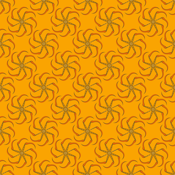 Kolovrat、または夏至 - 太陽のスラブのシンボル。シームレス パターン - ベクター画像