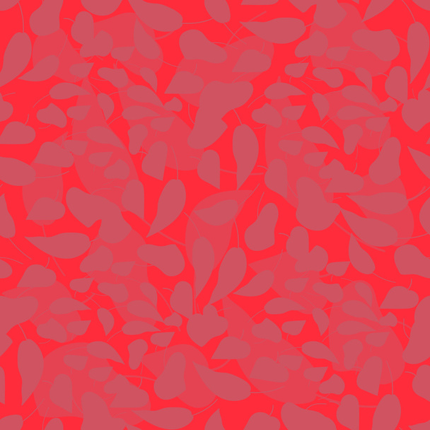 Heldere rode Herfstblad vallen naadloze patroon - Vector, afbeelding