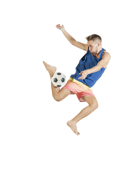 soccer player playing football  - 写真・画像