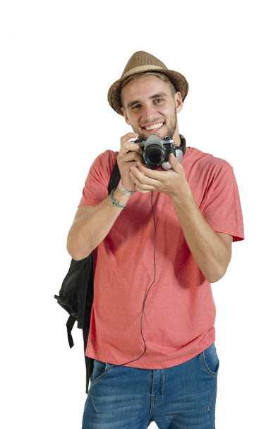 tourist taking pictures - Фото, изображение