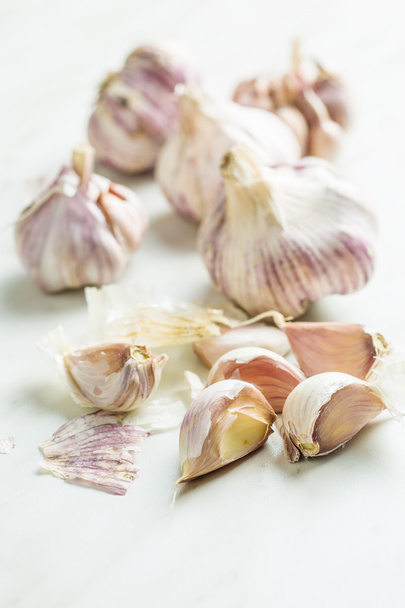 The fresh garlic. - Foto, Bild