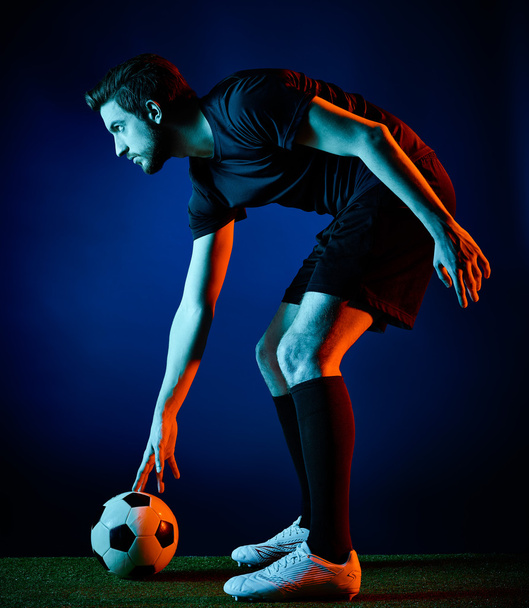 Soccer player Man isolated - 写真・画像