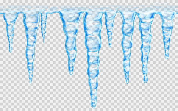Απρόσκοπτη επαναλήψιμο icicles - Διάνυσμα, εικόνα