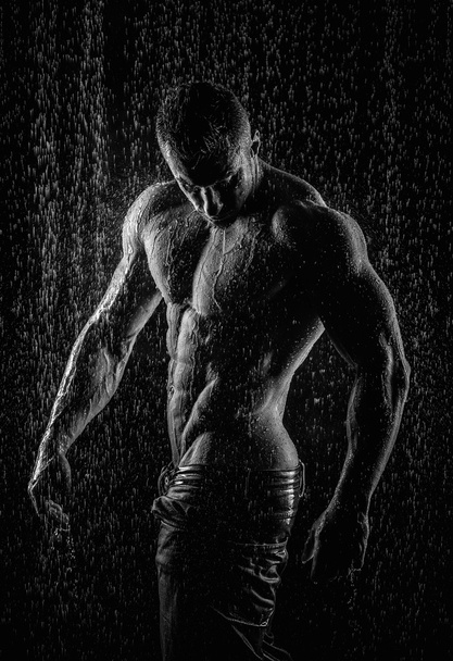 muscular handsome athletic man  - Фото, зображення