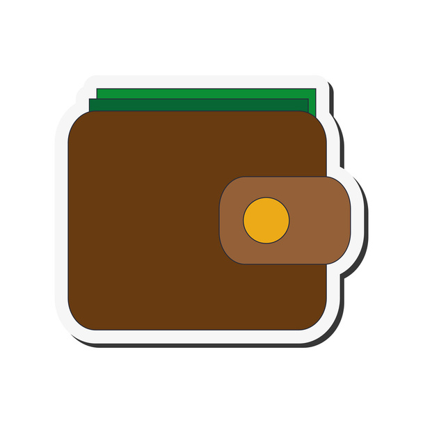 ikona zavřené peněženky - Vektor, obrázek
