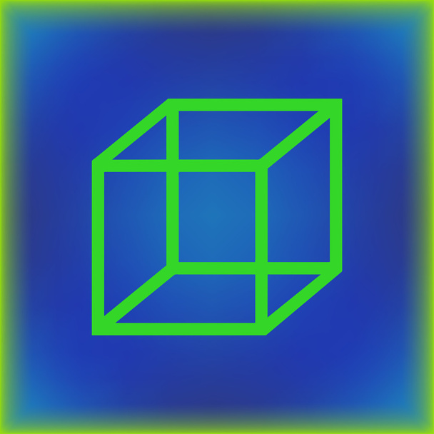 значок дизайну логотипу куба, Векторна ілюстрація
. - Вектор, зображення