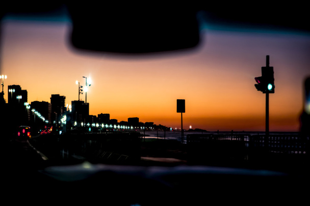 Napkelte belül az autó Ipanema - Fotó, kép