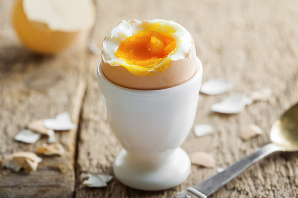 Boiled egg for breakfast - Valokuva, kuva