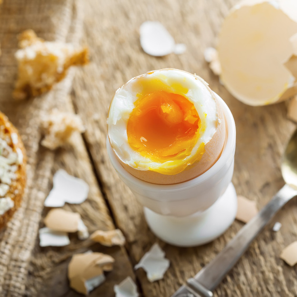 Boiled egg for breakfast - Zdjęcie, obraz