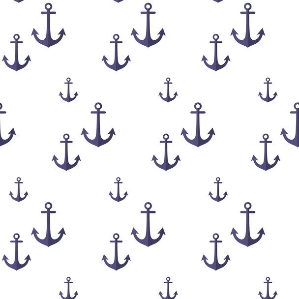 Pattern with anchors. - Vector, imagen