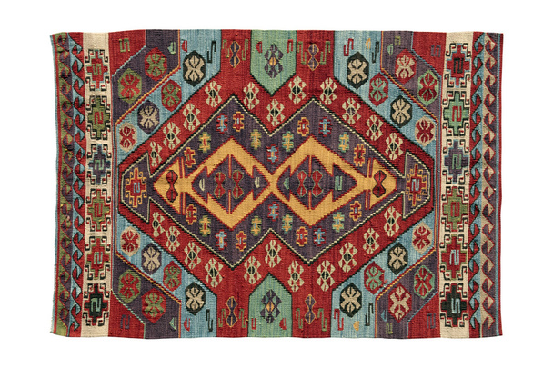 handgemaakte, wol, antieke tapijten  - Foto, afbeelding