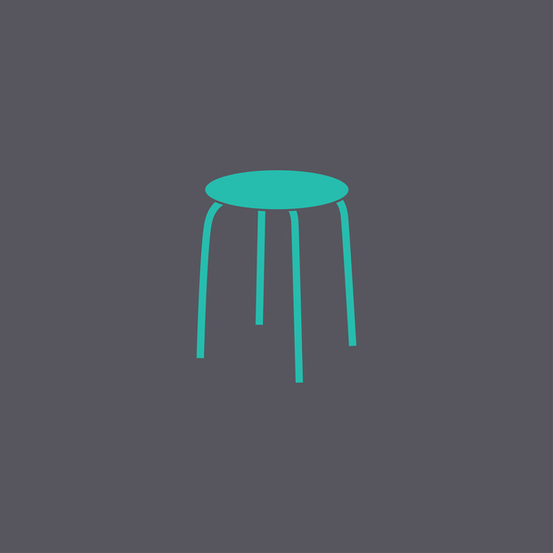 Икона стула. Векторная концепция
 - Вектор,изображение