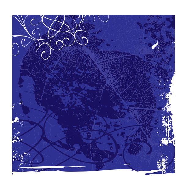 fialové grunge květinové vektorové pozadí - Vektor, obrázek