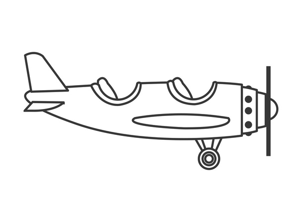 Flugzeug-Ikone in der Kabine - Vektor, Bild