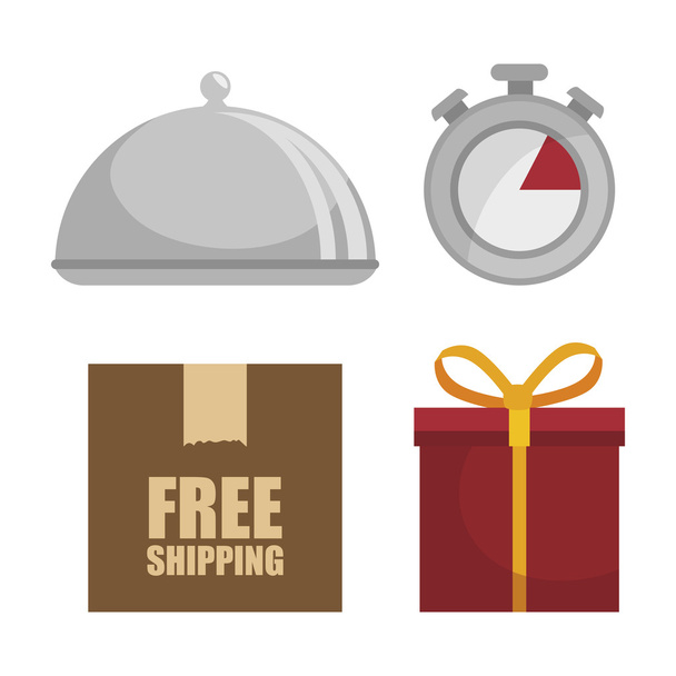 free shipping delivery icon - Vector, Image