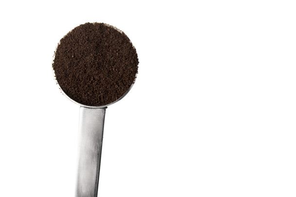 Coffee Scoop with coffee grounds - Photo, Image