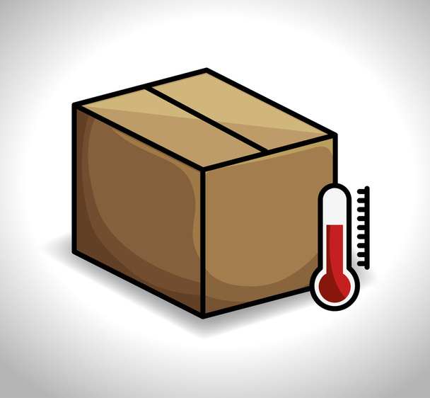 dobozok karton csomagolás házhozszállítás - Vektor, kép