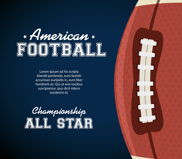 american football sport icon - Vector, Image