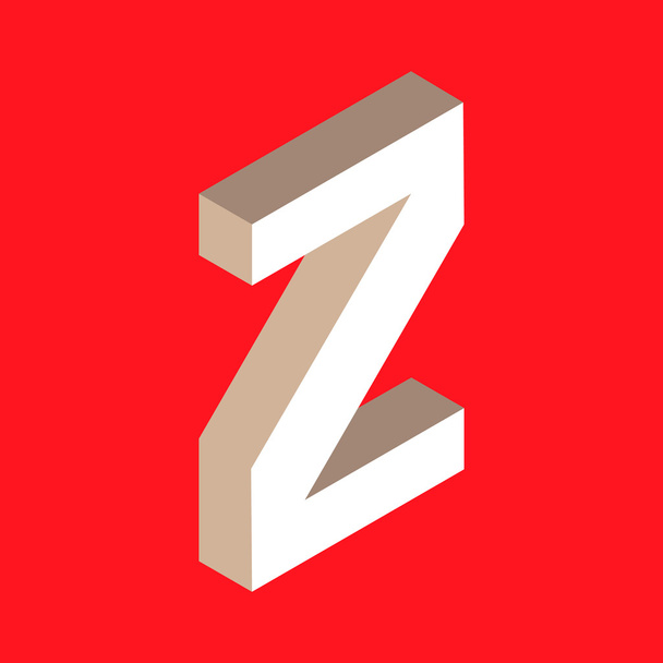 lettre isométrique z
. - Vecteur, image