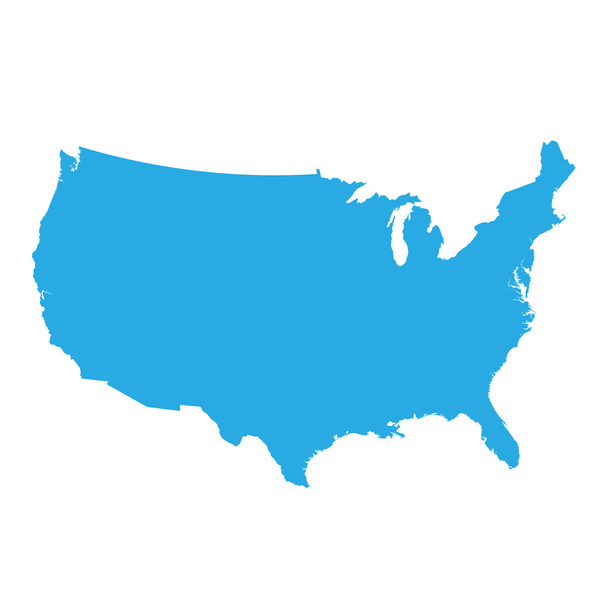Verenigde Staten van Amerika kaart illustratie - Vector, afbeelding
