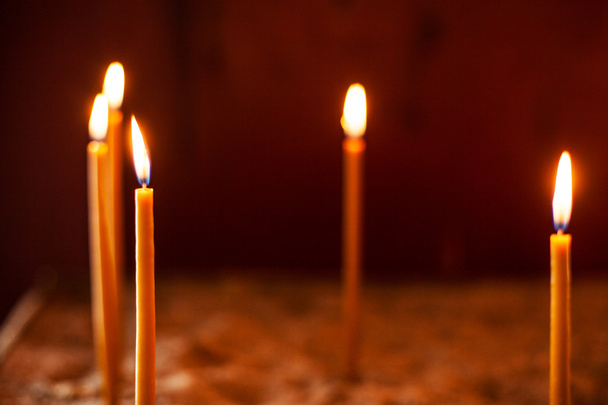 Κεριά στην Ορθόδοξη Εκκλησία - Φωτογραφία, εικόνα