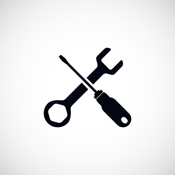 screwdriver and wrench icon - Photo, Image