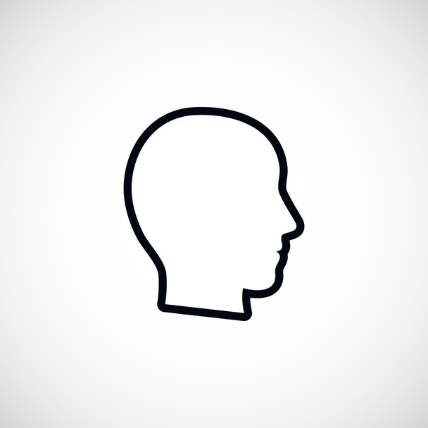 head vector icon - Photo, Image