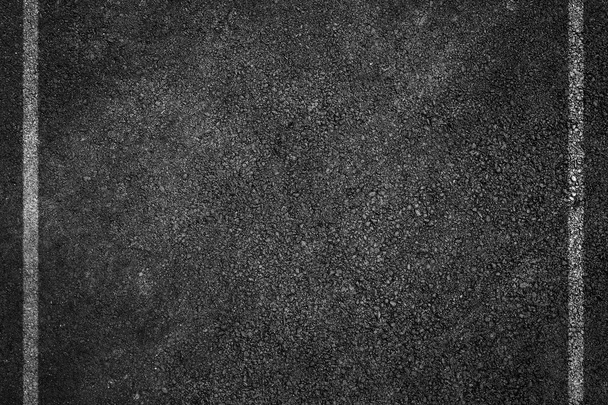 Textura de camino de asfalto con tiras blancas
 - Foto, Imagen