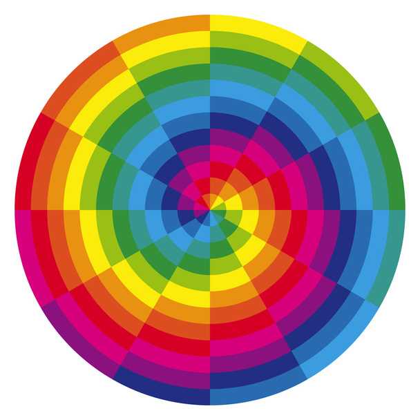 color spiral with overlaying colors - Vector, Image
