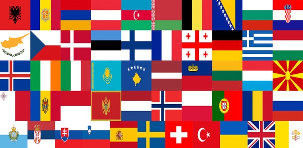Euroopan maiden liput
 - Valokuva, kuva