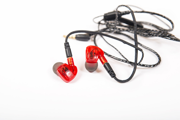 Sporting earphones for sport trainings - Photo, Image