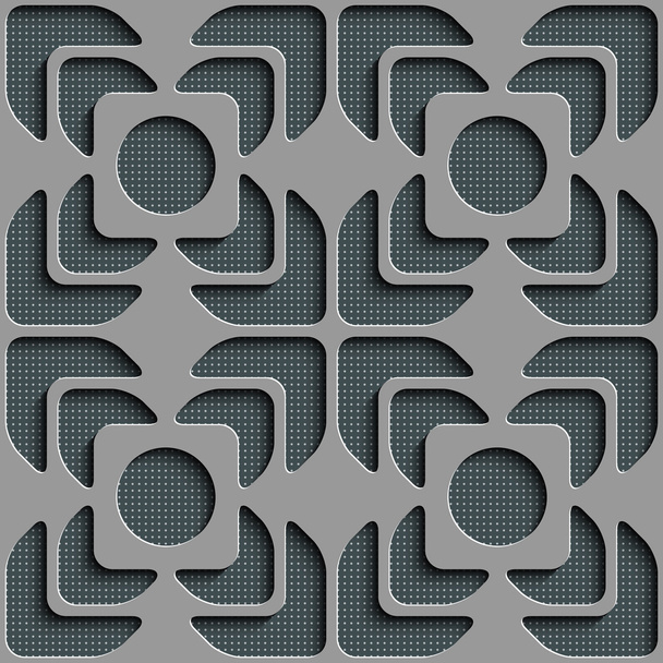 Seamless Square and Cross Pattern - Διάνυσμα, εικόνα