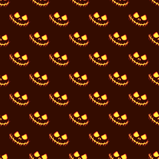Seamless decorative vector background Happy Halloween. Print. Repeating background. Cloth design, wallpaper. - Vector, Image