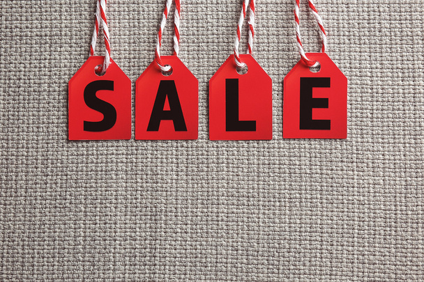 Sale labels on fabric  - Photo, Image