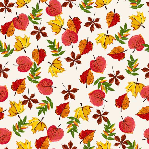 Autumn vector seamless pattern. - Wektor, obraz