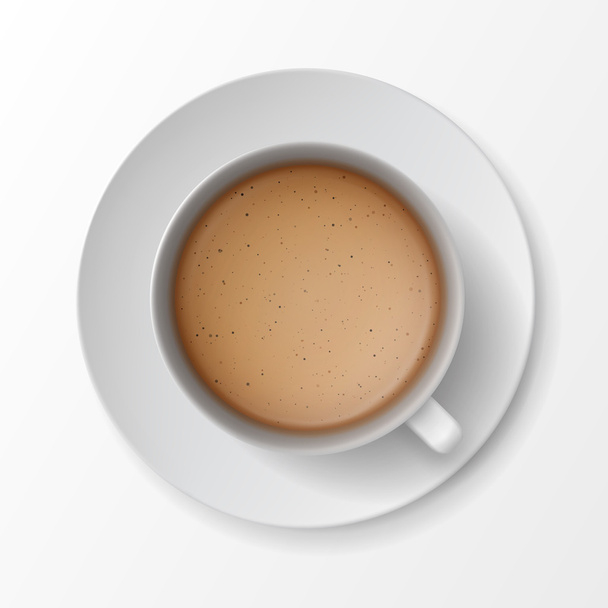 tazza di caffè tazza con schiuma di crema bolle
 - Vettoriali, immagini