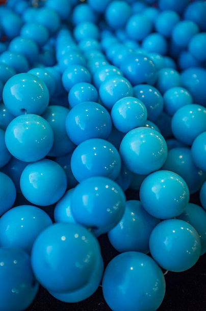 Collares de perlas azules
 - Foto, imagen